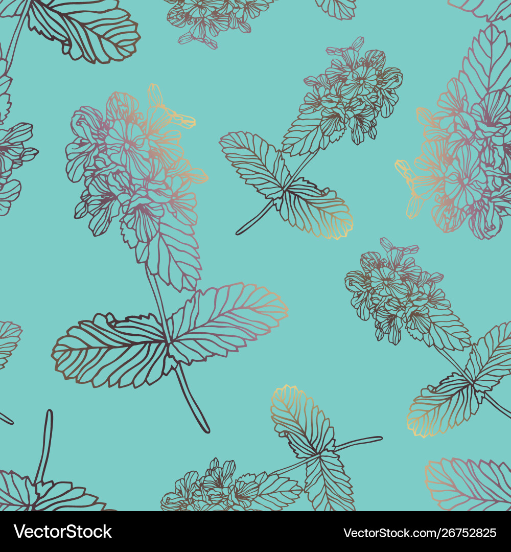 Seamless pattern with delphinium flower Seamless pattern with delphinium flower vector image