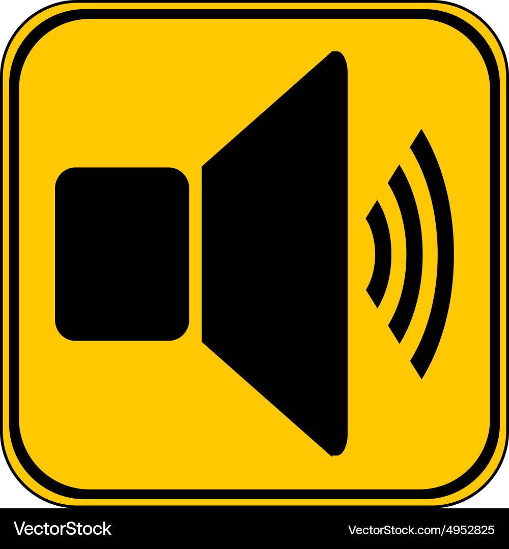 Speaker volume button Vector Image