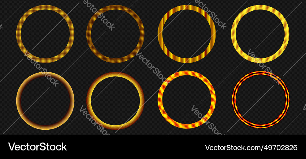 A set of round frames for the avatar user A set of round frames for the avatar user vector image
