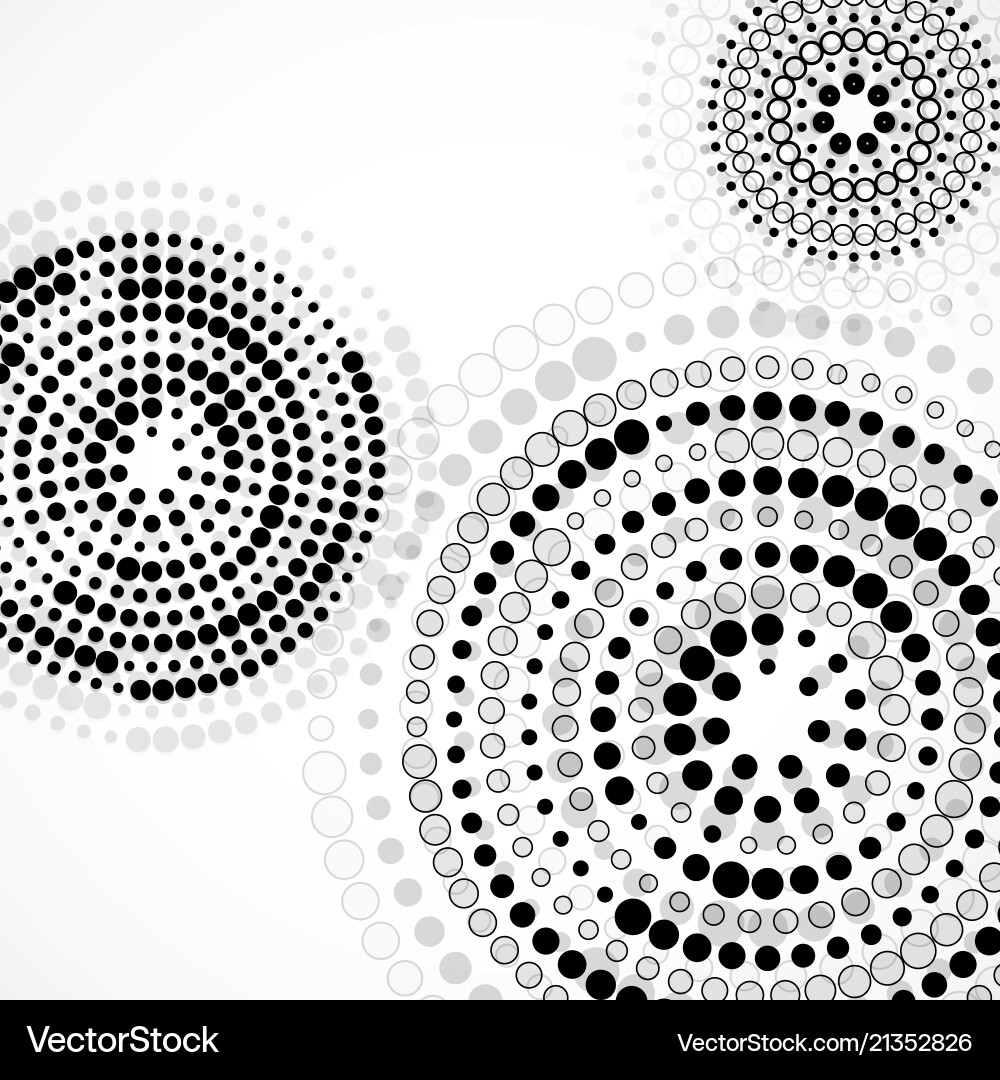 Abstract background with dotted circles Abstract background with dotted circles vector image