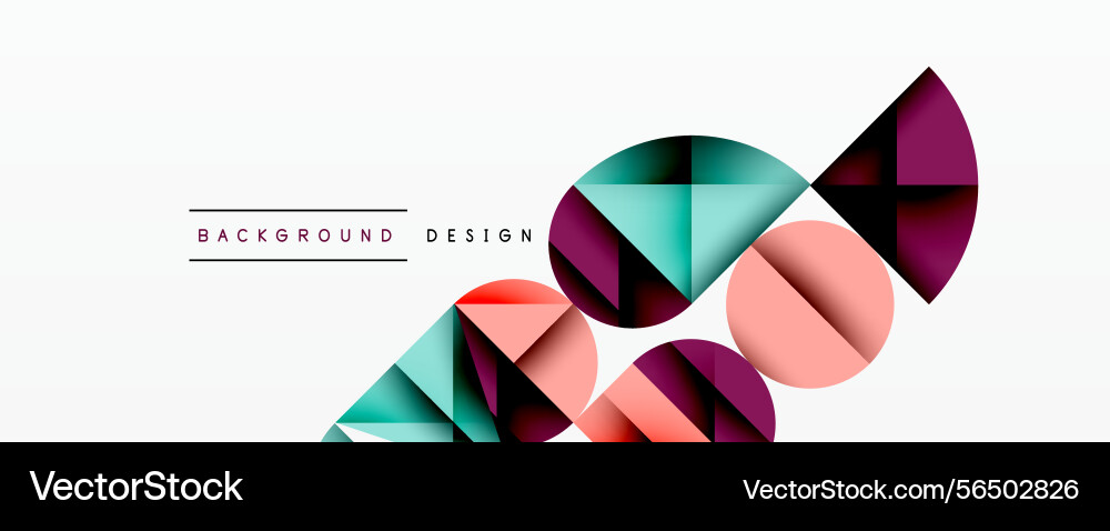 Abstract geometric shapes overlap creating Abstract geometric shapes overlap creating vector image