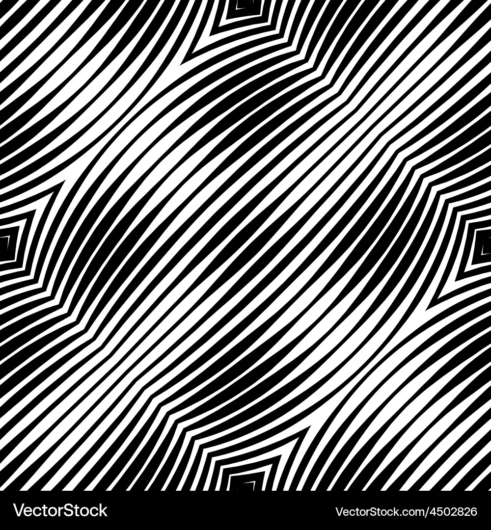 Abstract striped geometric seamless pattern Vector Image