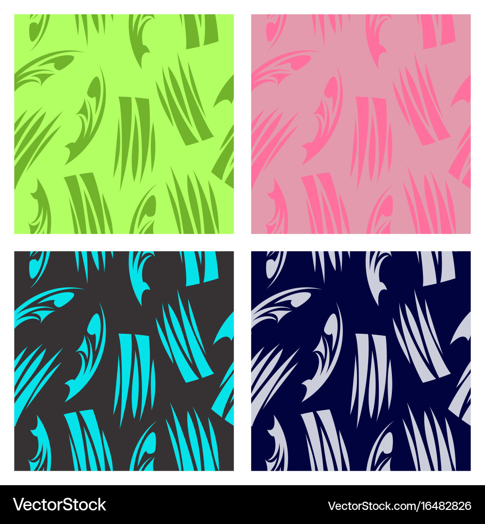 Assembly of patterns in bright style Vector Image