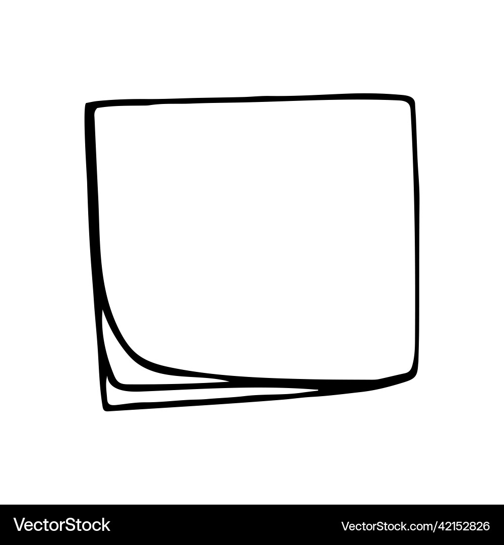 Blank sheets for notes stack notepad page hand Blank sheets for notes stack notepad page hand Vector Image