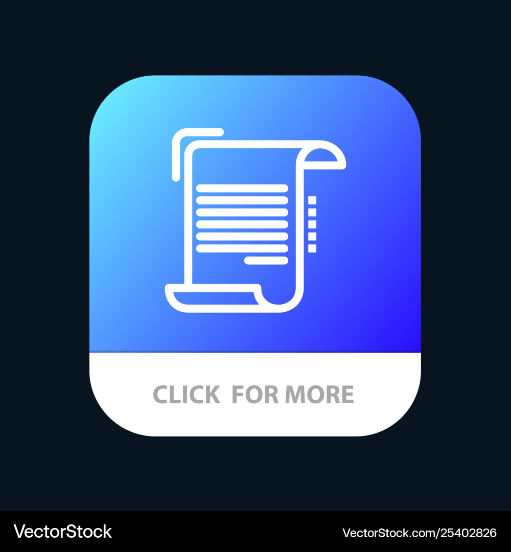 Document report note paper guidelines mobile app Document report note paper guidelines mobile app vector image