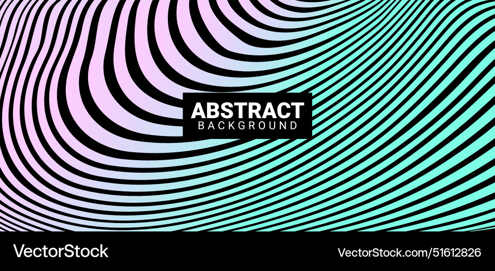 Gradient abstract wavy background vector image