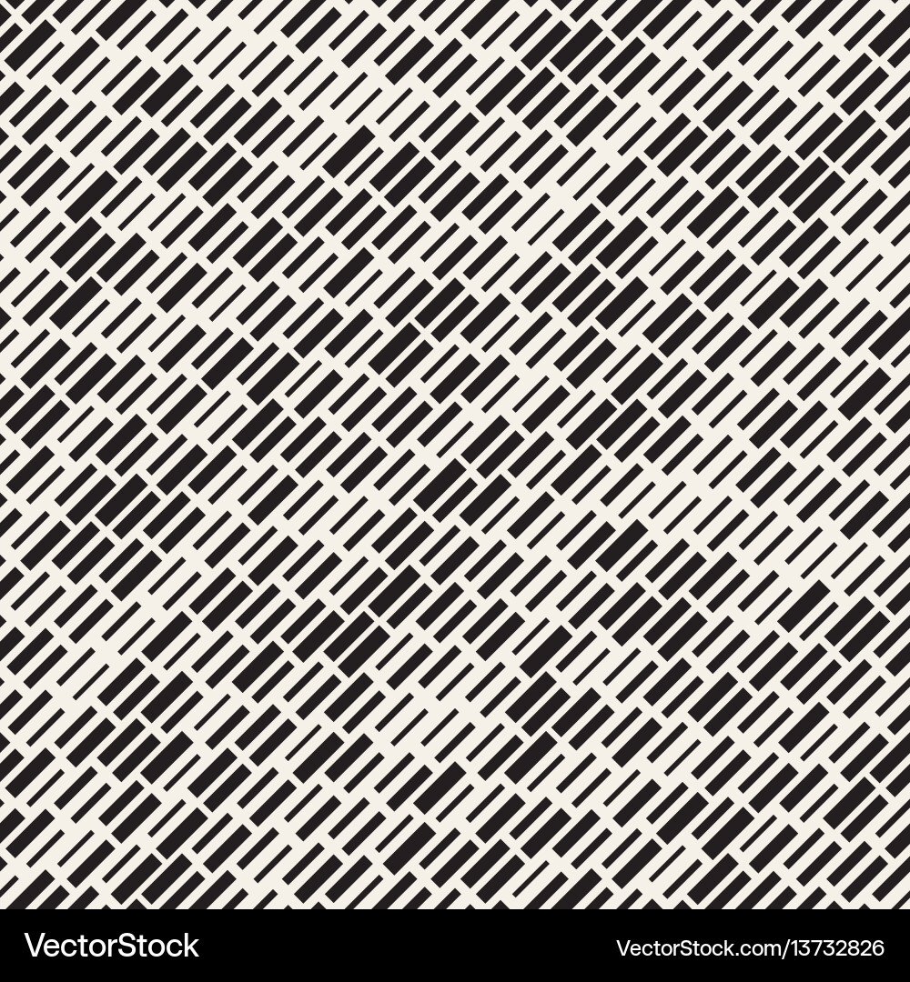 Irregular Black and White Dash Pattern vector image