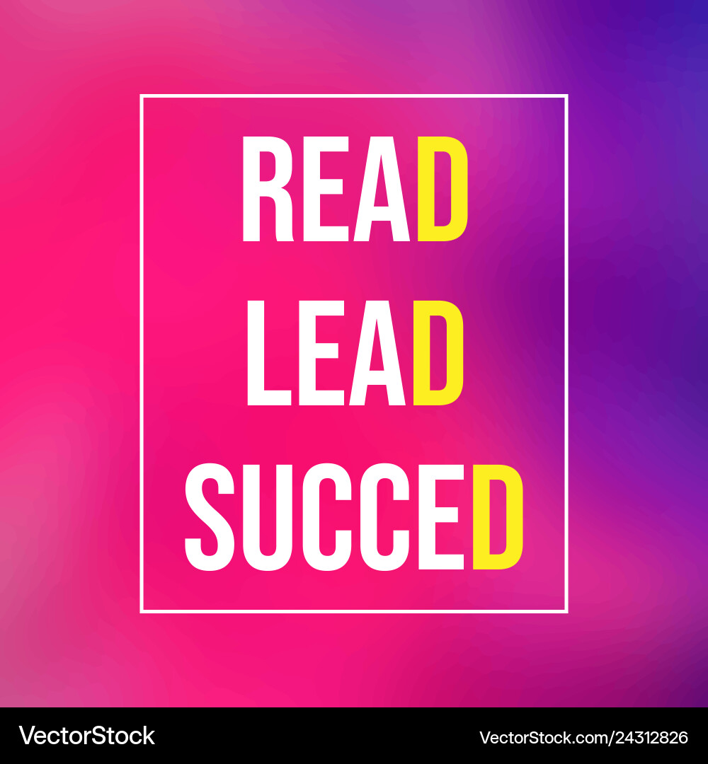 Read Lead erfolgreiches Bildungsangebot mit moderner Read Lead erfolgreiches Bildungsangebot mit moderner vektorbild
