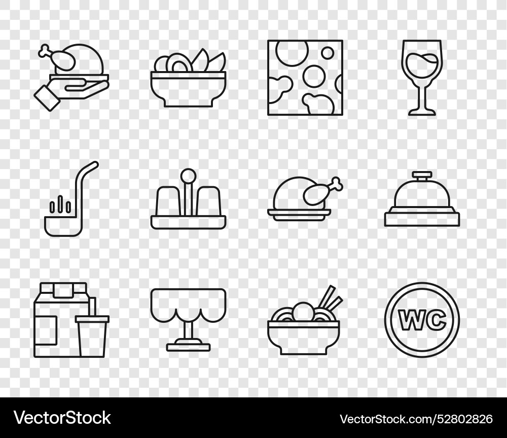 Set line online ordering and delivery toilet Set line online ordering and delivery toilet vector image