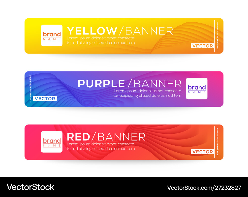 Abstract web banner or header design templates Vector Image