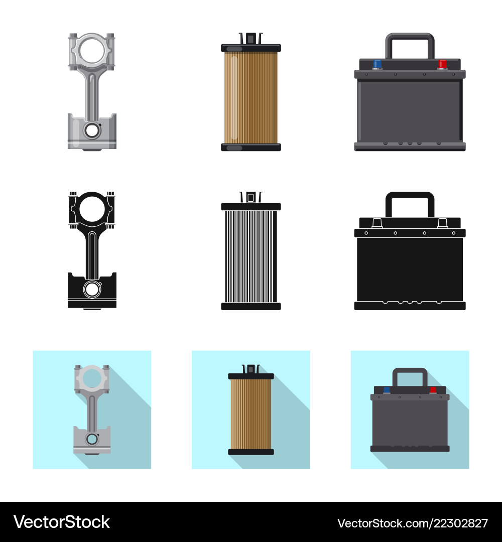 Auto and part icon Auto and part icon vector image