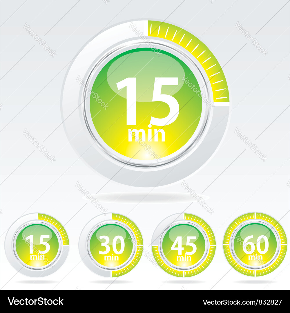 Digital Clock Timer vector image