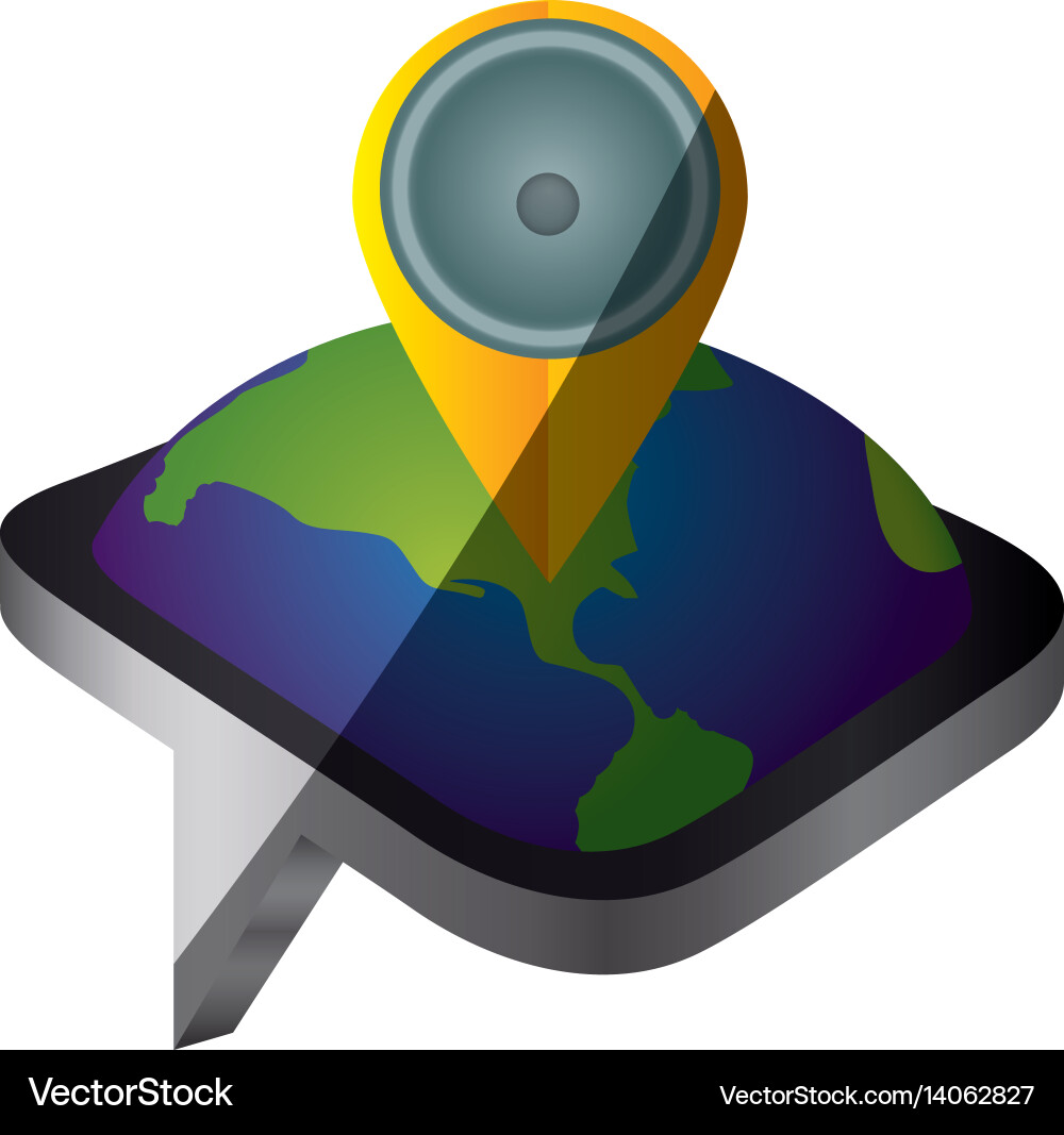 Gps map pointer Vector Image