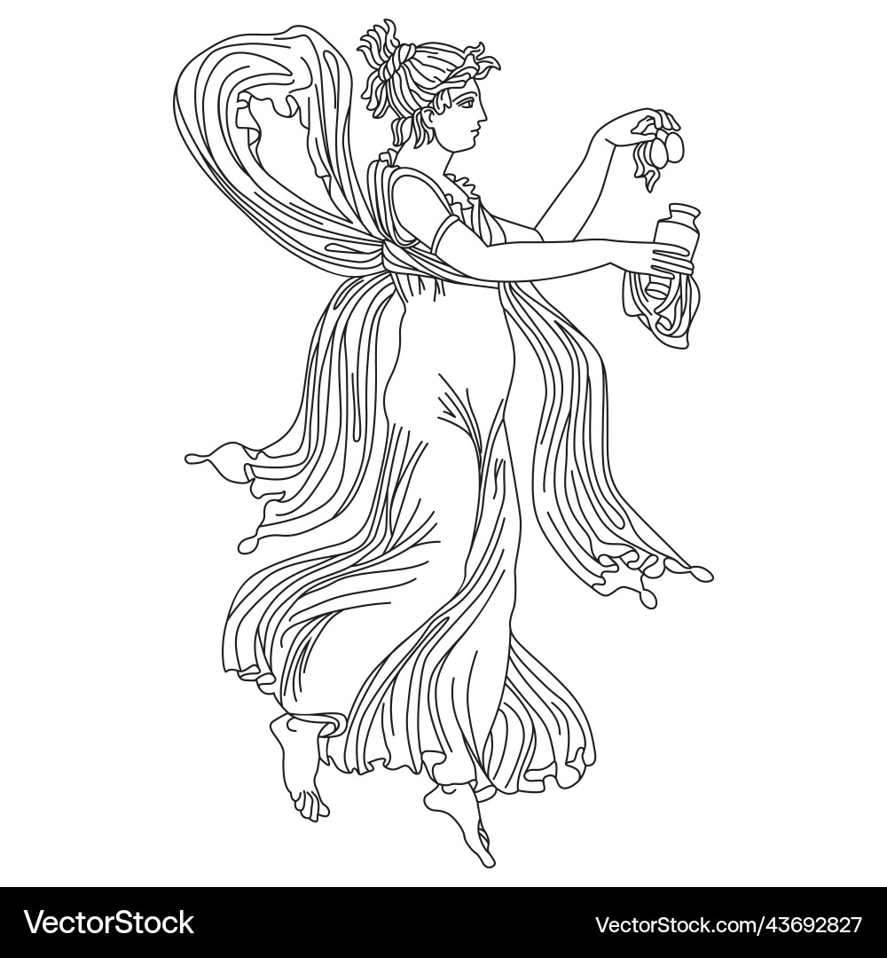 Greek goddess mythology 1 Greek goddess mythology 1 vector image