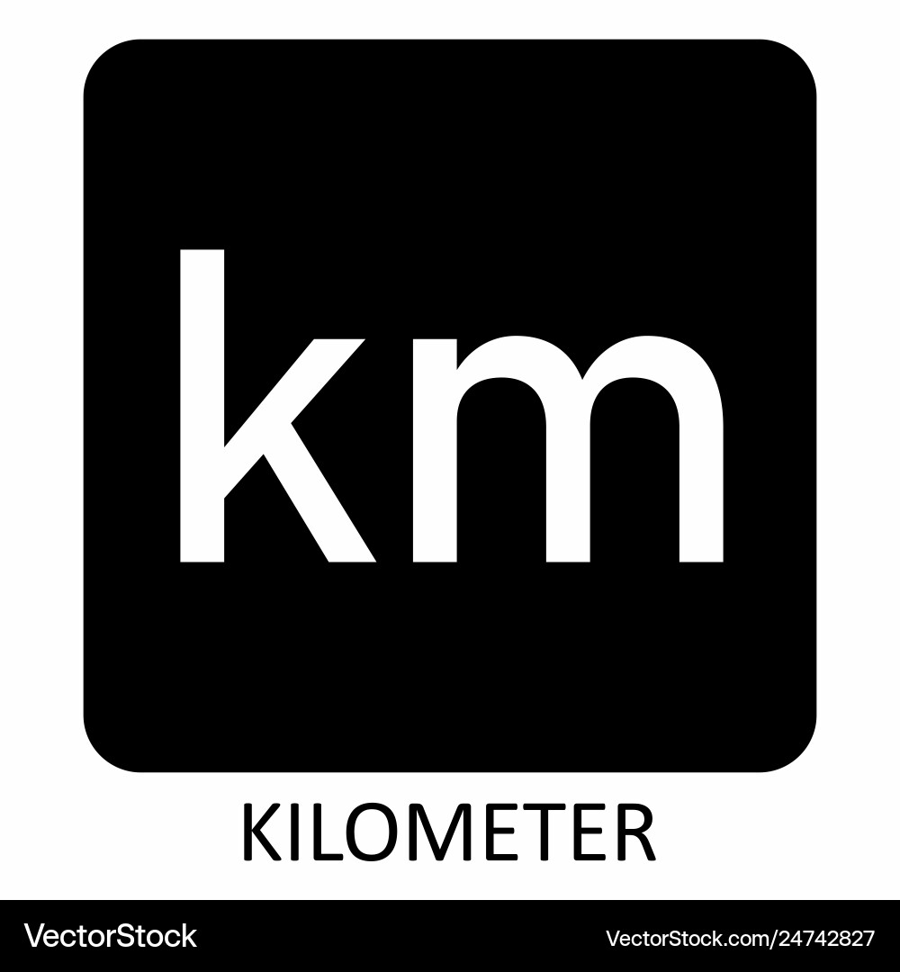 Kilometer Symbol Royalty Free Vector Image VectorStock kilometer-symbol-royalty-free-vector-image-vectorstock