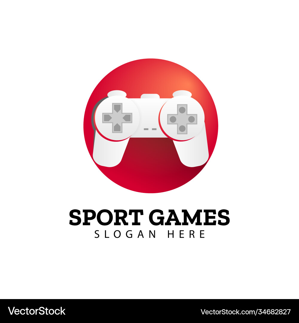 Spiele Sport Logo Design Template isoliert Spiele Sport Logo Design Template isoliert vektorbild