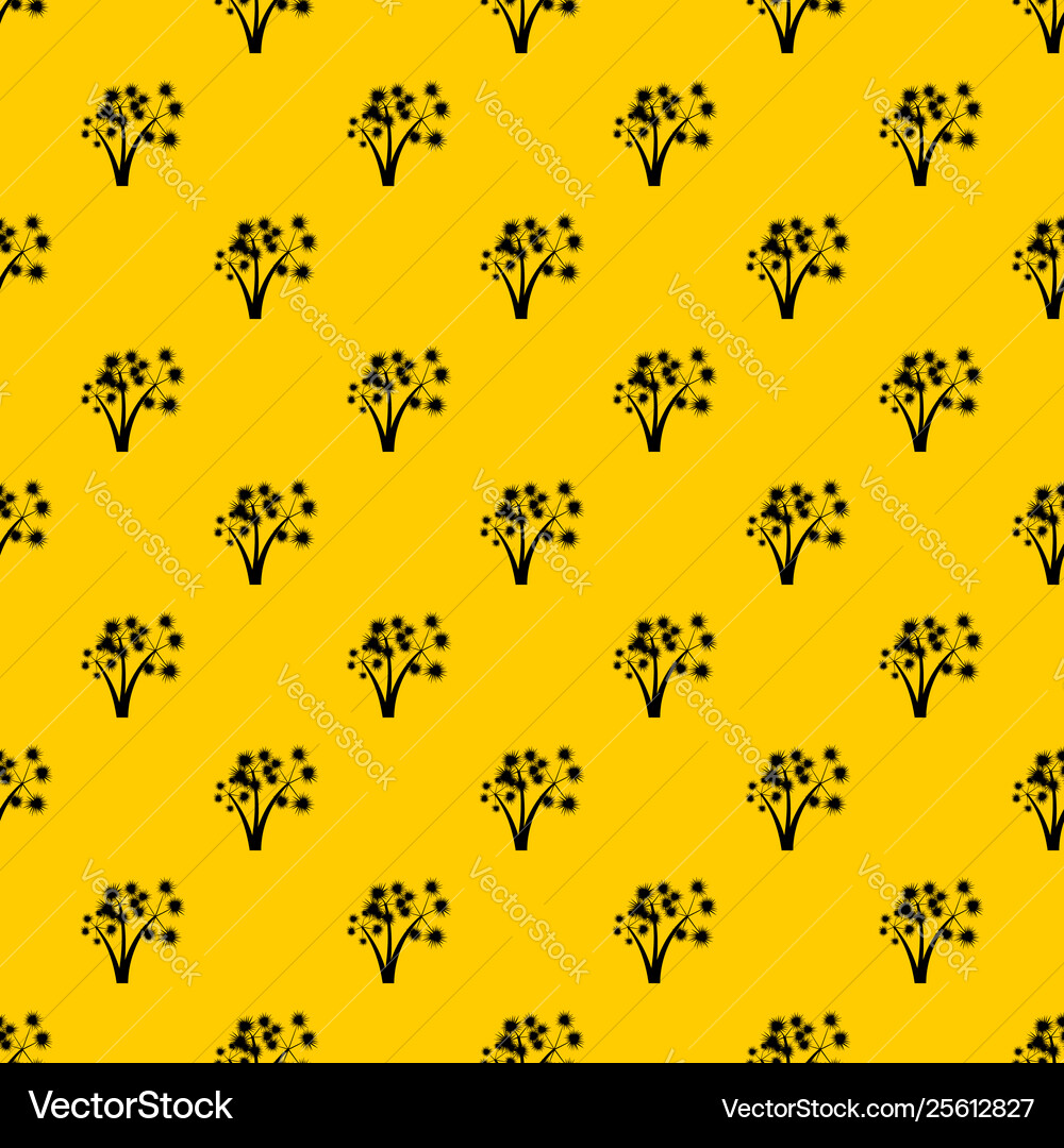 Three spiky palm trees pattern Three spiky palm trees pattern vector image