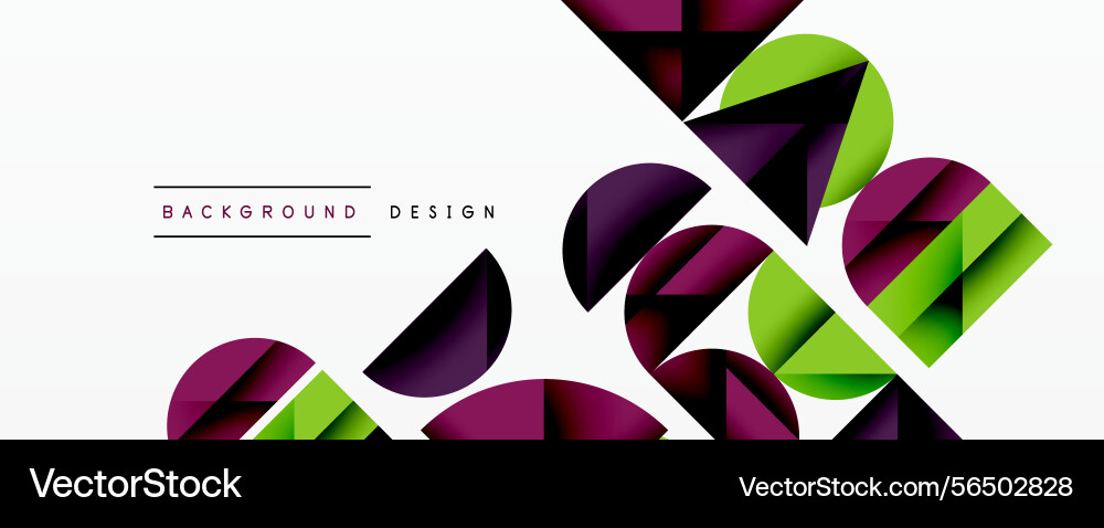 Abstract geometric shapes overlap creating Abstract geometric shapes overlap creating Vector Image