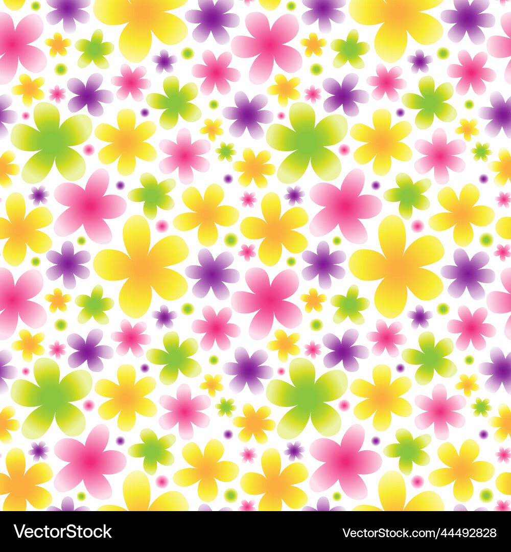 Bright floral seamless pattern on light background Bright floral seamless pattern on light background vector image