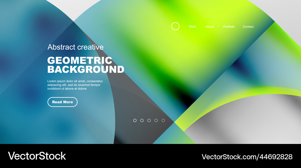 Bright fluid gradient circles abstract background Vector Image