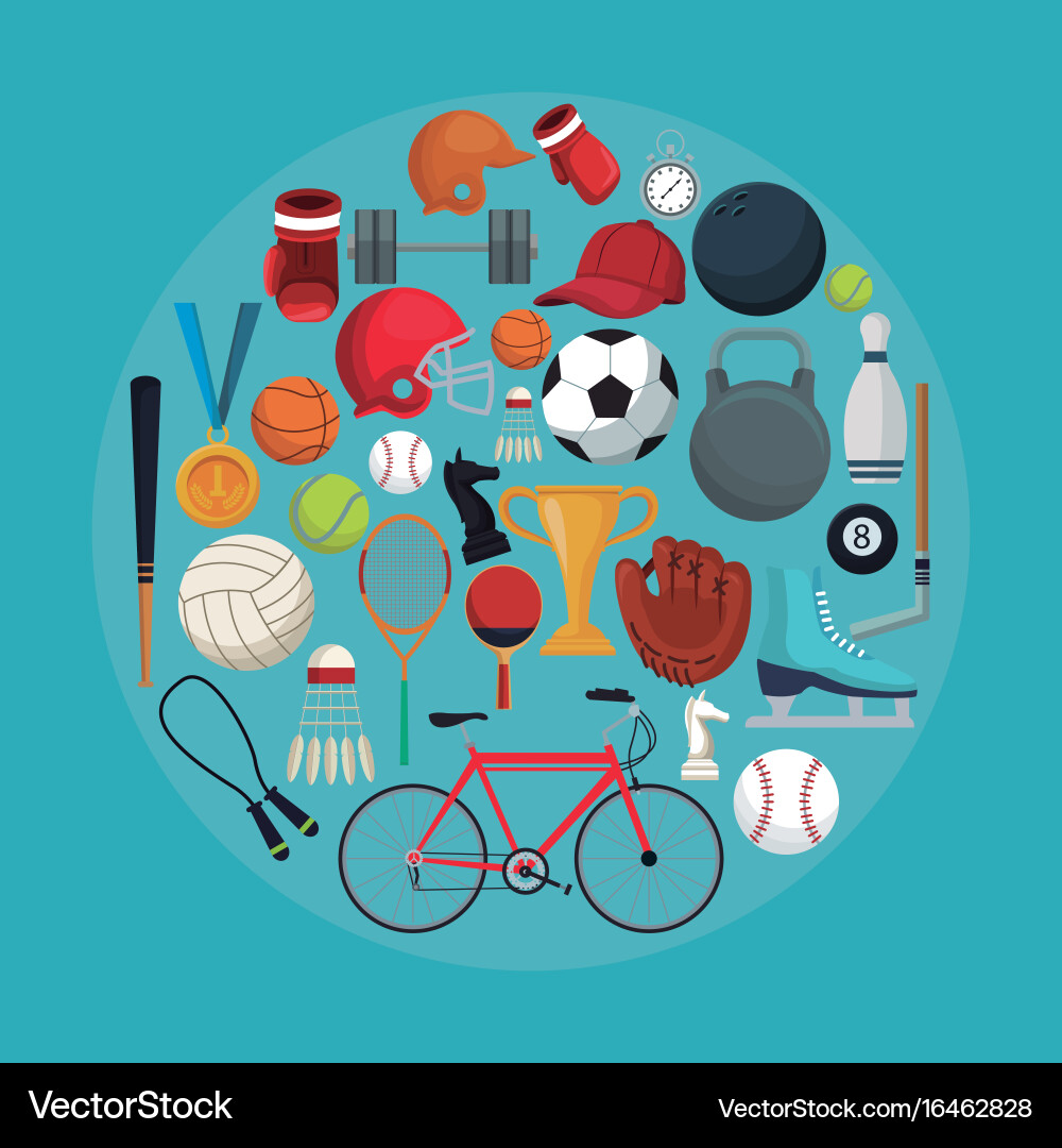 Color background with circular frame of set vector image