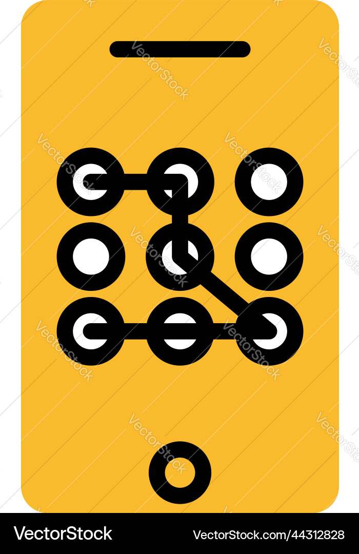 Mobile application code on a white background Vector Image