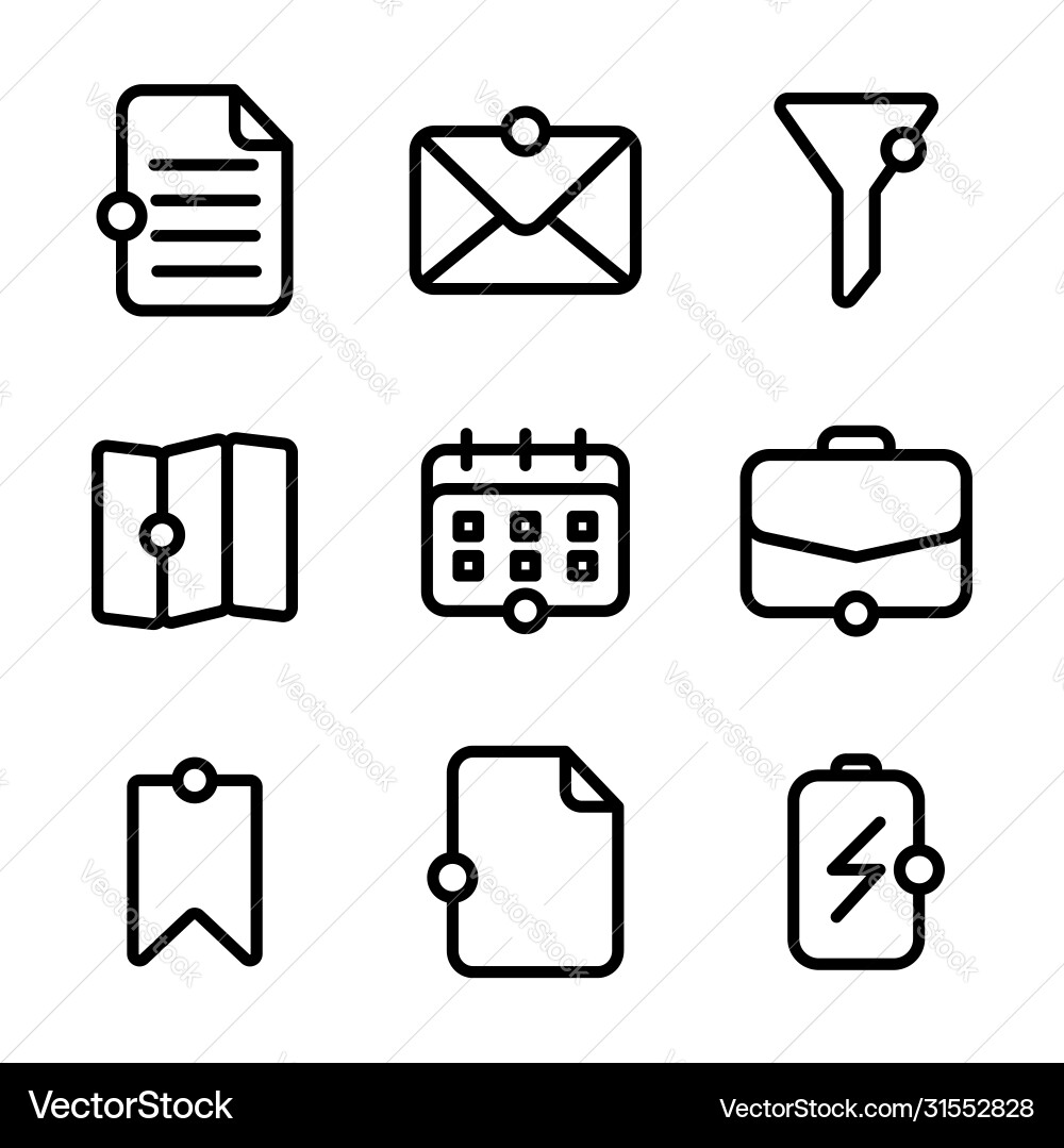 User interface icon including document file data User interface icon including document file data vector image