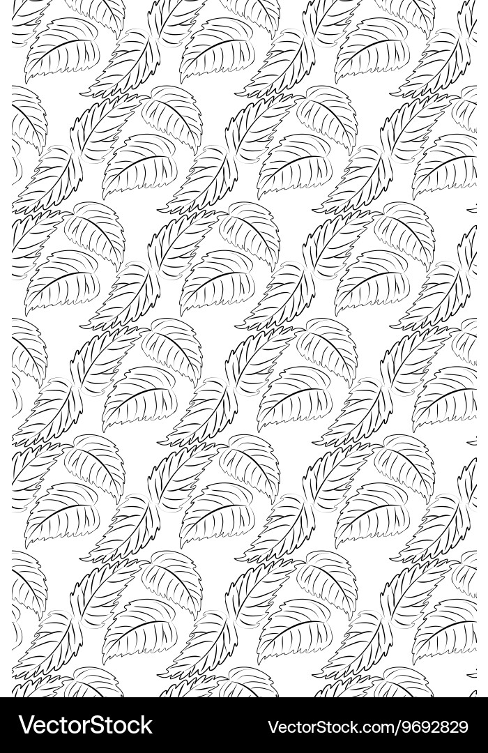 Abstract seamless pattern with leaves vector image