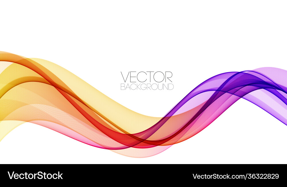Abstract shiny color spectrum wave design element Abstract shiny color spectrum wave design element vector image