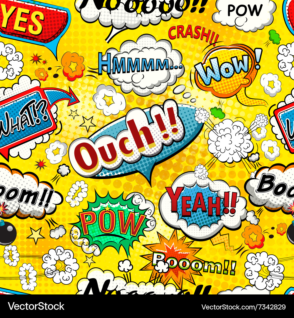 Colorful Speech Bubble Pattern Vector Image