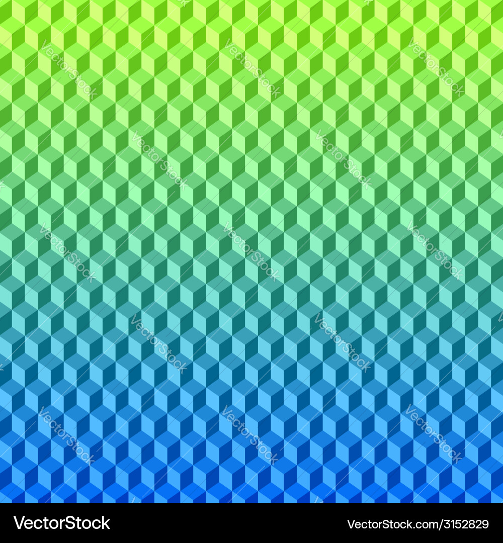 Cubed Gradient Background vector image