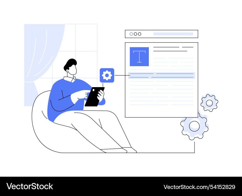 Docs and notes editing app isolated cartoon Docs and notes editing app isolated cartoon vector image