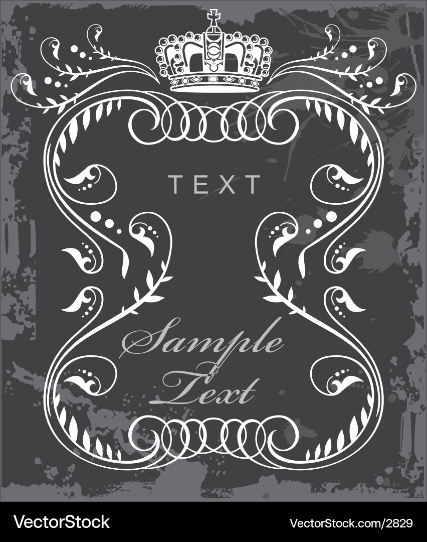 Elegant Scroll Frame vector image