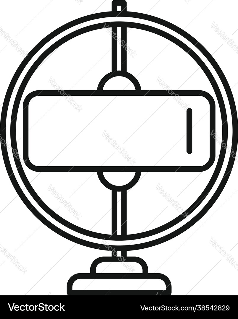 Gyroscope stand icon outline sensor Vector Image