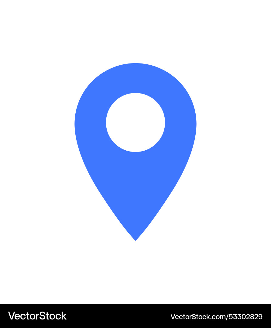 Location pin icon representing navigation map Location pin icon representing navigation map vector image