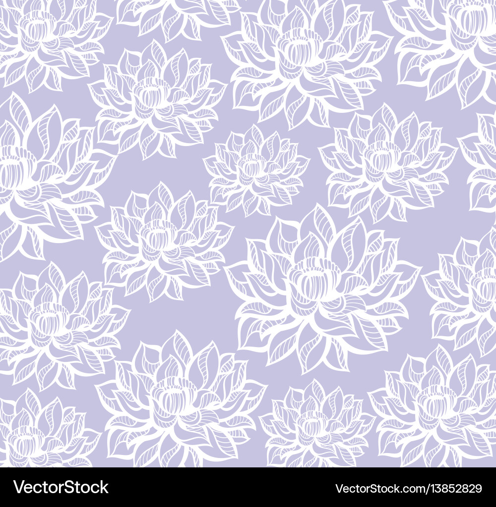Lotus pattern background Vector Image