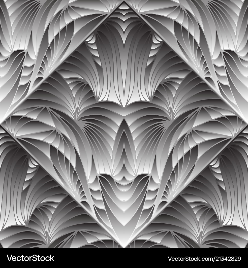 Modern abstract gray 3d seamless pattern Modern abstract gray 3d seamless pattern vector image