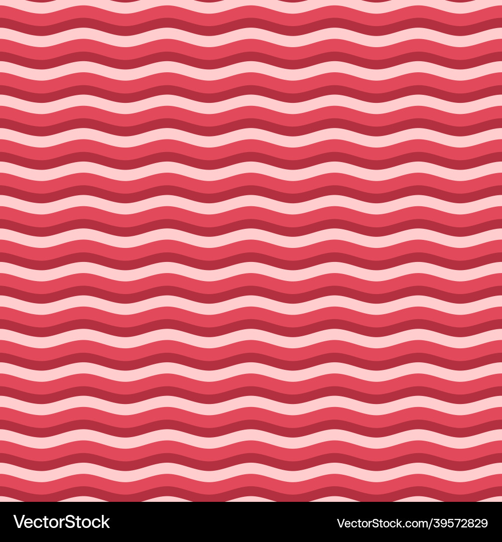 Red flat wave pattern Red flat wave pattern vector image