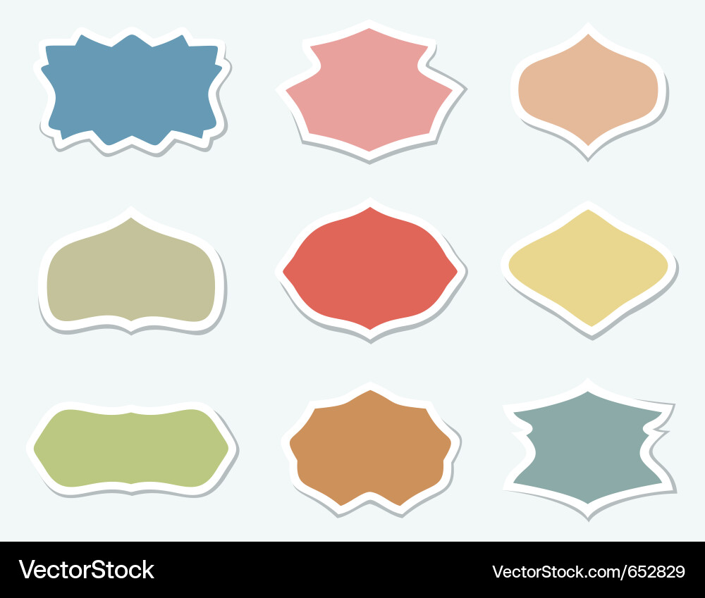 Retro styled frames Vector Image