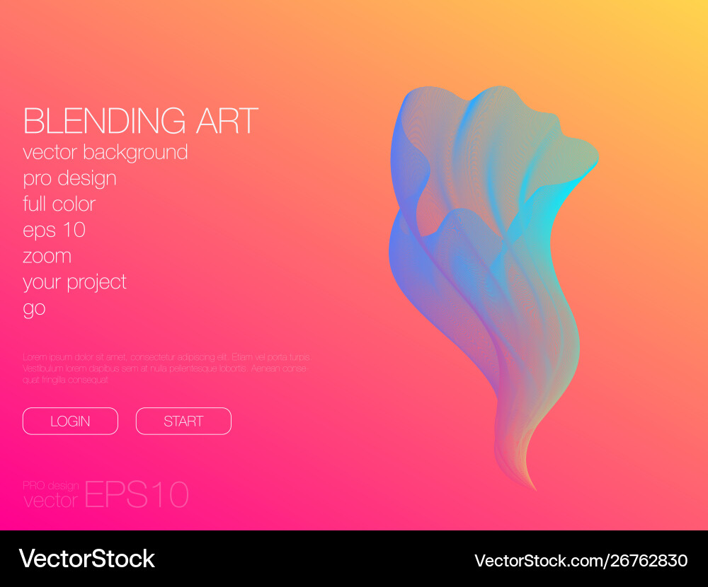 Abstract blend background template for web site Vector Image