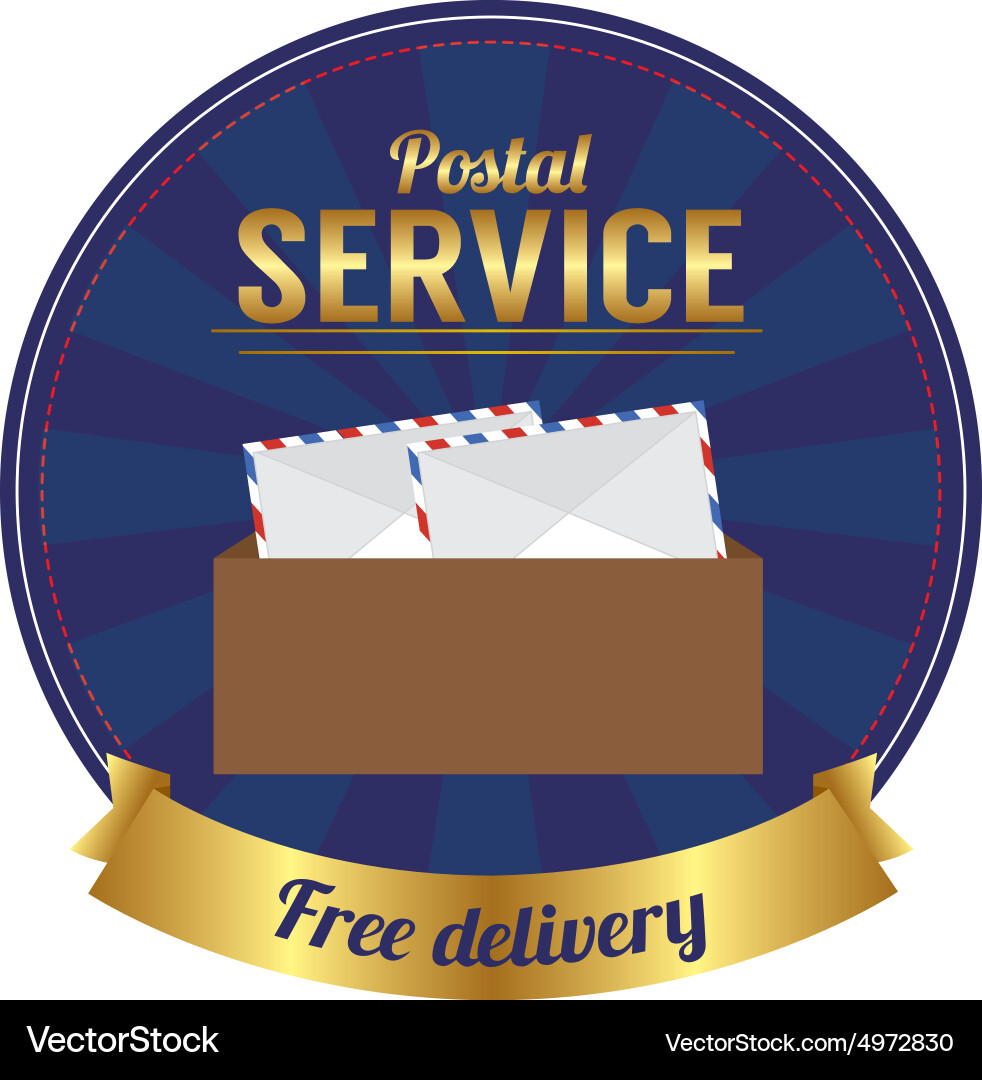 Abstract delivery object on a white background Vector Image