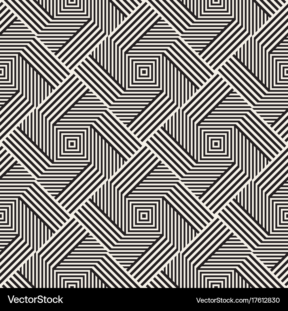 Abstract geometric pattern with stripes lines Vector Image