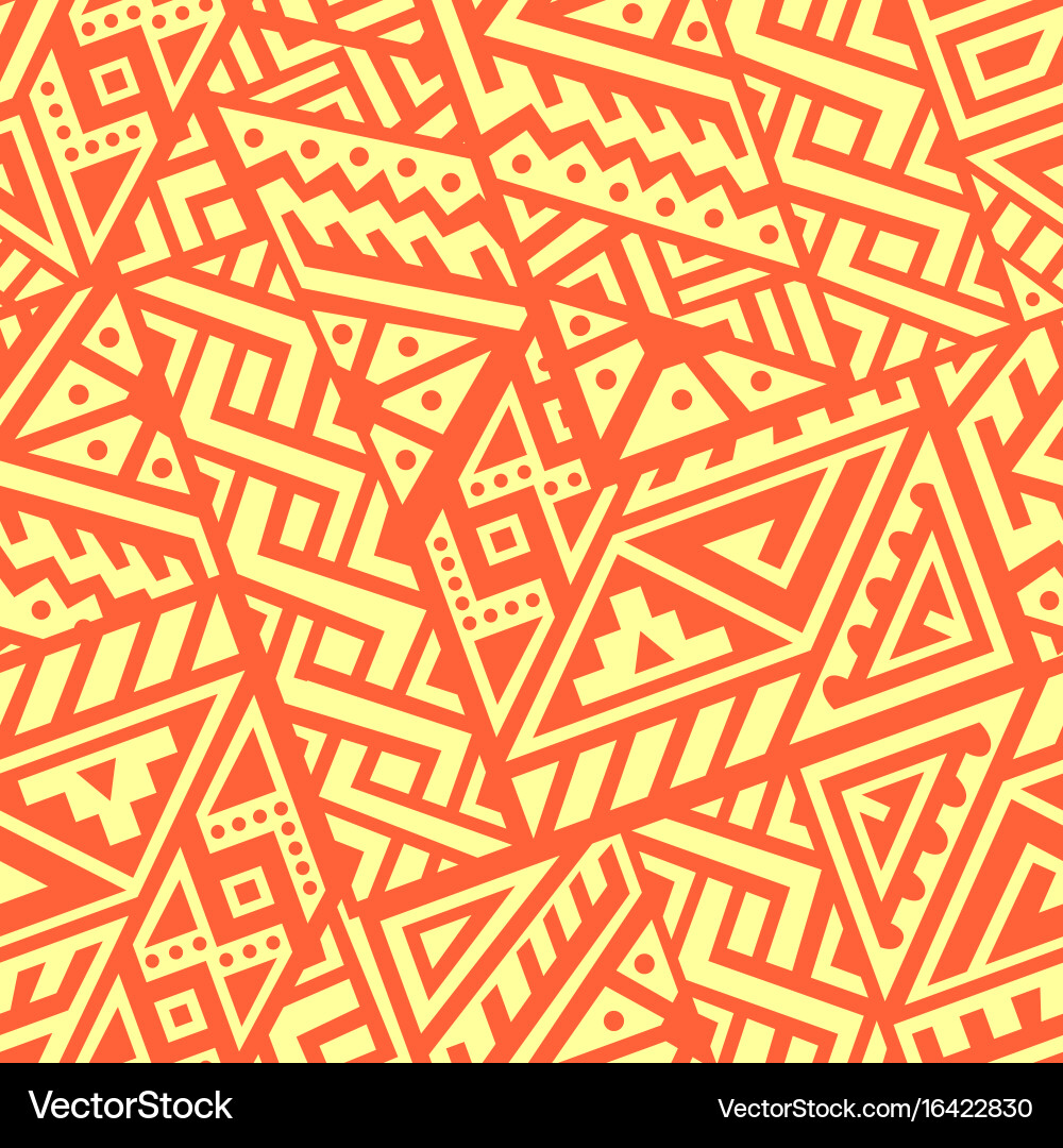 Abstract seamless pattern in ethnic style vector image