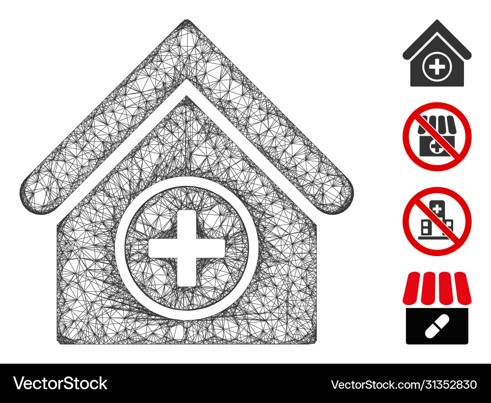 Add building web mesh Add building web mesh vector image