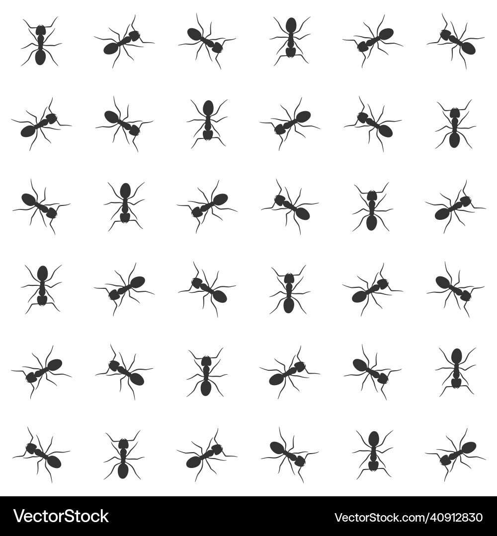 Ant seamless pattern background Ant seamless pattern background vector image
