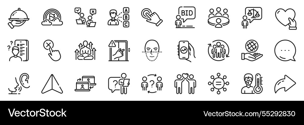 Dont touch whisper and delegate question line Dont touch whisper and delegate question line Vector Image