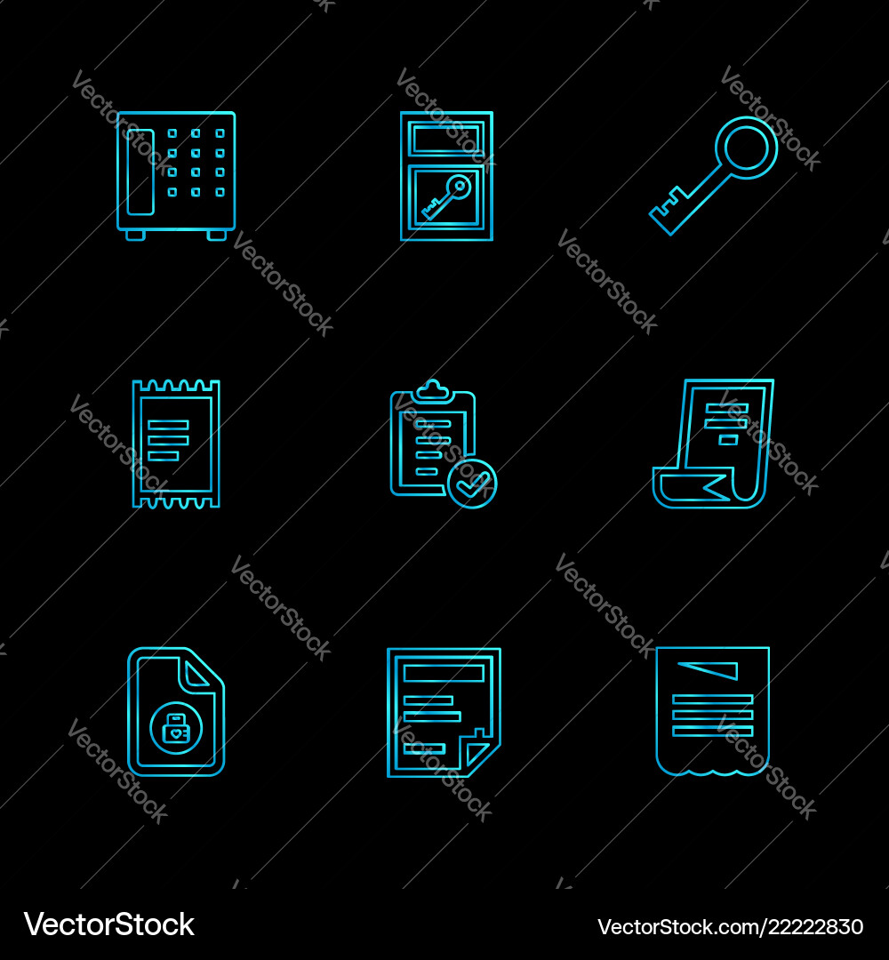 Files document clipboard write eps icons set vector image