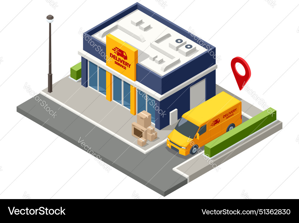 Isometrische Logistik- und Liefer Infografiken Isometrische Logistik- und Liefer Infografiken vektorbild