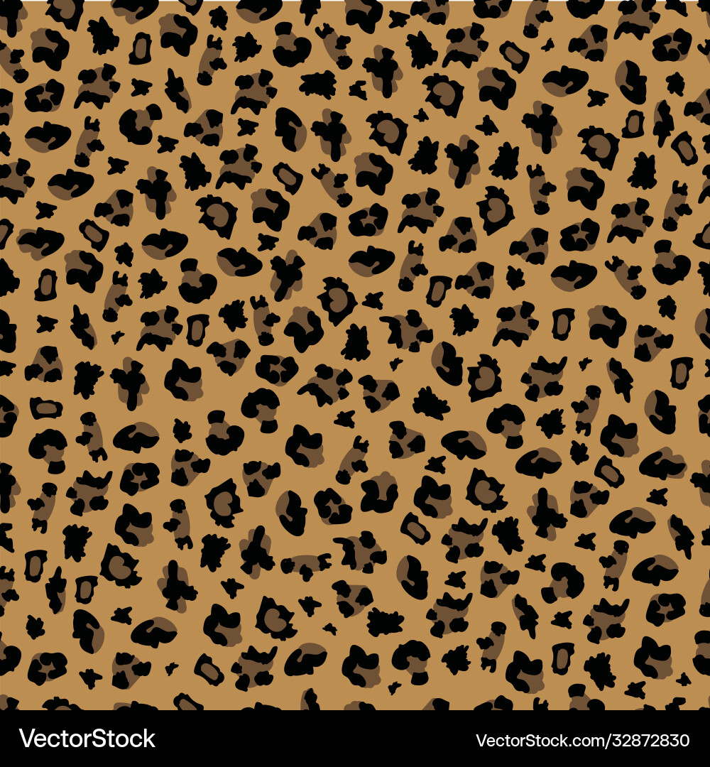 Leopard print seamless pattern background Vector Image