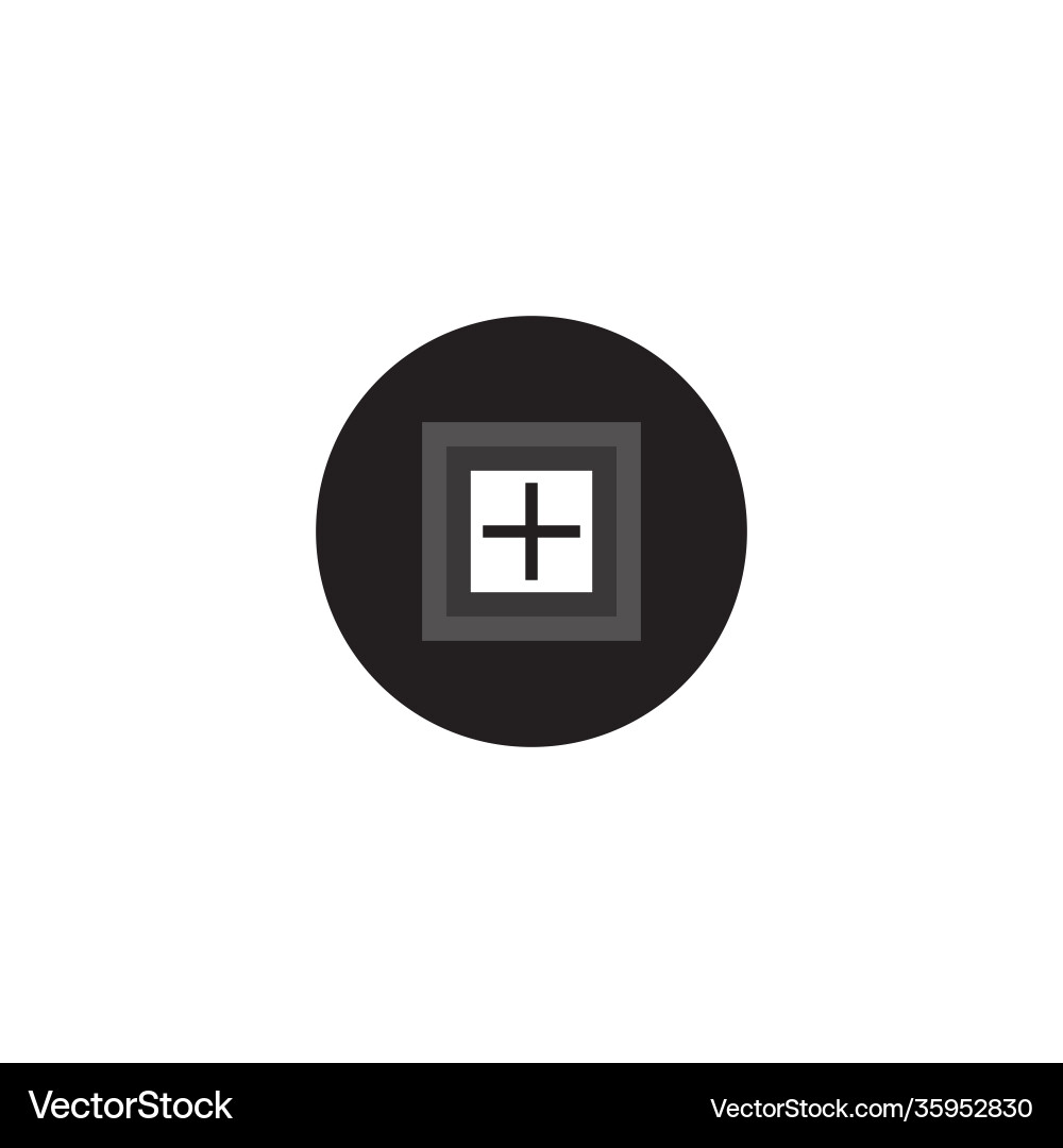 Minimal abstract shape isolated geometric object vector image